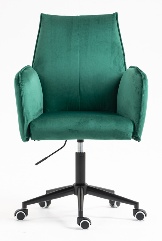 FOTEL HR280K BUTELKOWA ZIELEŃ WELUR CZARNA PODSTAWA