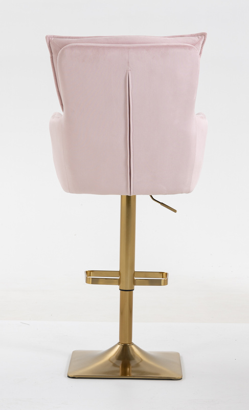 HOKER HR250KW PUDROWY RÓŻ WELUR  ZŁOTA PODSTAWA