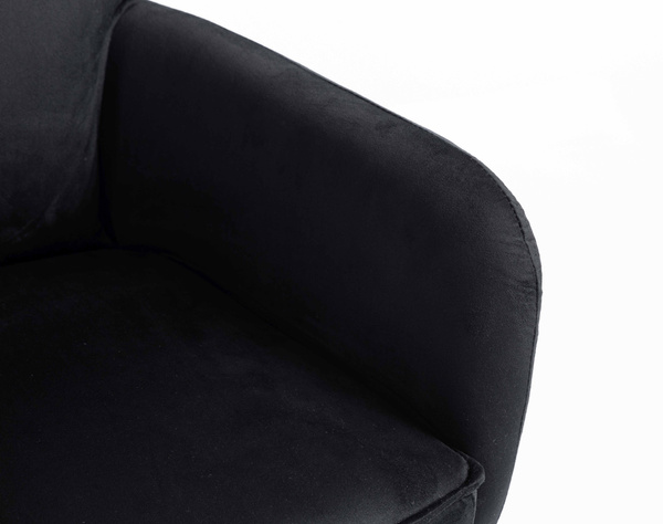 HOKER HR250K CZARNY WELUR  ZŁOTA PODSTAWA