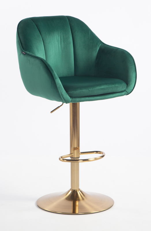 HOKER HR2055W BUTELKOWA ZIELEŃ WELUR ZŁOTA PODSTAWA