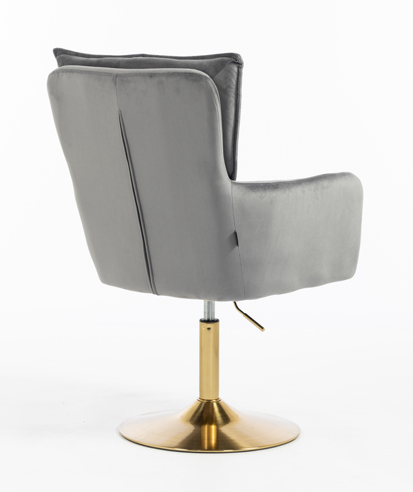 HOKER HR250N GRAFITOWY WELUR  ZŁOTA PODSTAWA