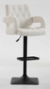 FOTEL HR8404KW KREMOWY BARANEK CZARNA PODSTAWA