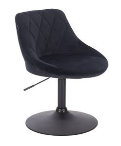 HOKER HR1054N CZARNY WELUR CZARNA PODSTAWA