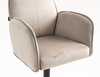 FOTEL HR280W LATTE WELUR CZARNA PODSTAWA
