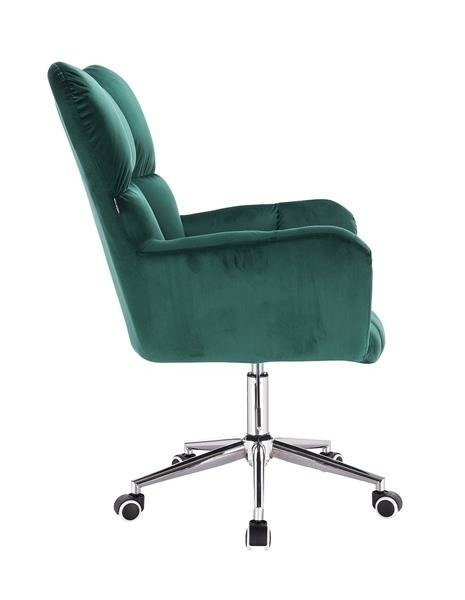 FOTEL HR650K BUTELKOWA ZIELEŃ WELUR