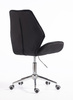 FOTEL HR350K CZARNY WELUR CHROMOWANA PODSTAWA