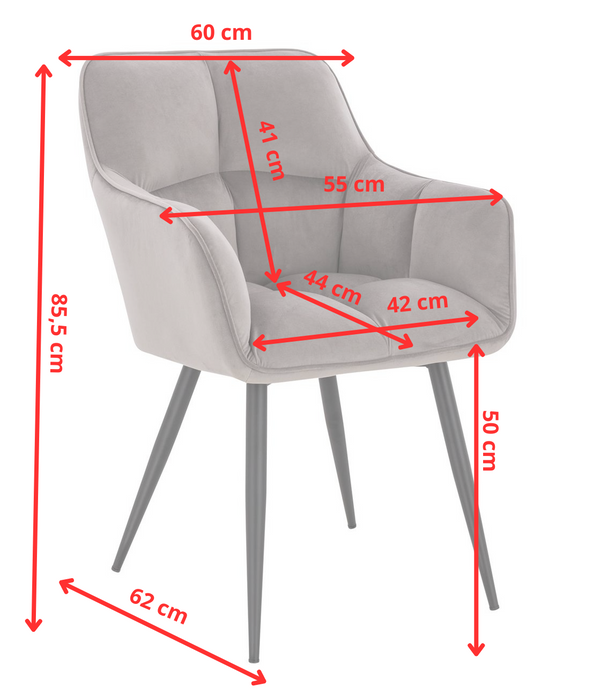 HOKER HR550 CZARNY WELUR ZŁOTE NOGI