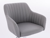 FOTEL HR190K SZARY CHROMOWANA PODSTAWA