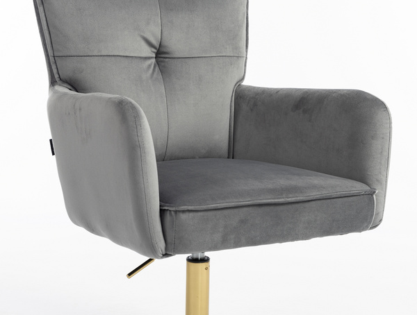 HOKER HR250CROSS GRAFITOWY WELUR  ZŁOTA PODSTAWA