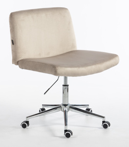 HOKER HR150K LATTE WELUR CHROMOWANA PODSTAWA