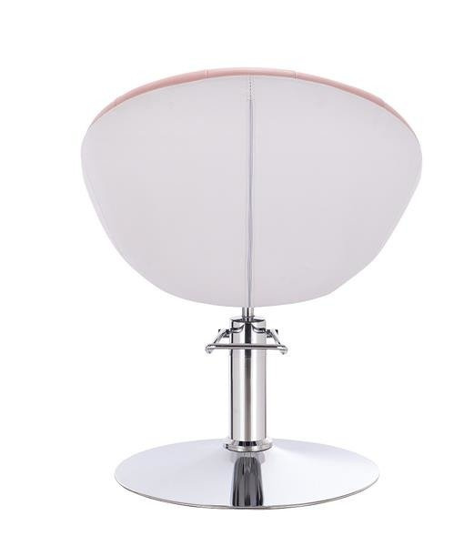 FOTEL HR8516H  RÓŻOWO-BIAŁY