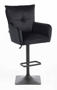 HOKER HR250KW CZARNY WELUR CZARNA PODSTAWA