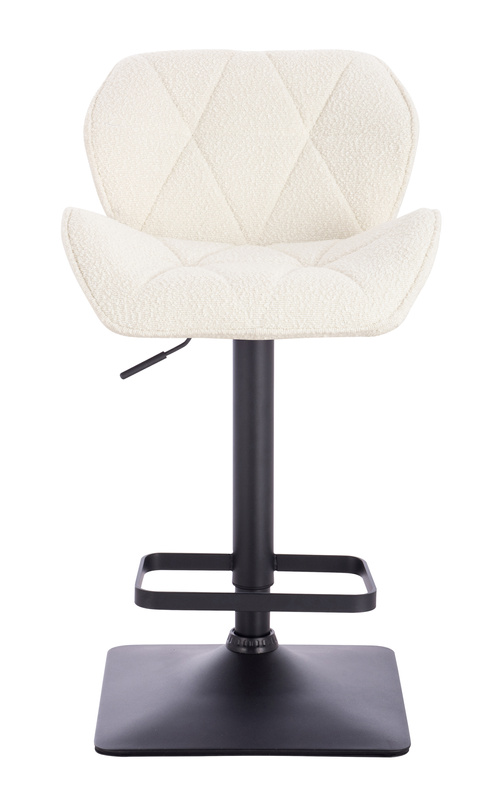 FOTEL HR111KW KREMOWY BARANEK CZARNA PODSTAWA