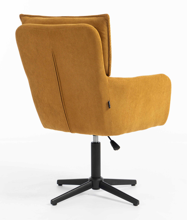 HOKER HR250CROSS ŻÓŁTY CURRY PREMIUM CORD SZTRUKS CZARNA PODSTAWA