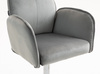 FOTEL HR280W STALOWY WELUR CHROMOWANA PODSTAWA