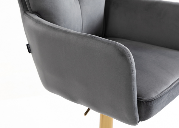 HOKER HR250W GRAFITOWY WELUR  ZŁOTA PODSTAWA