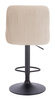 FOTEL HR920W KREMOWY WELUR CZARNA PODSTAWA