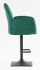 FOTEL HR280KW BUTELKOWA ZIELEŃ WELUR CZARNA PODSTAWA