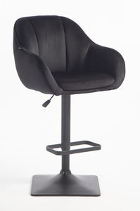 HOKER HR2055KW CZARNY WELUR CZARNA PODSTAWA