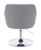 FOTEL HR190N SZARY CHROMOWANA PODSTAWA