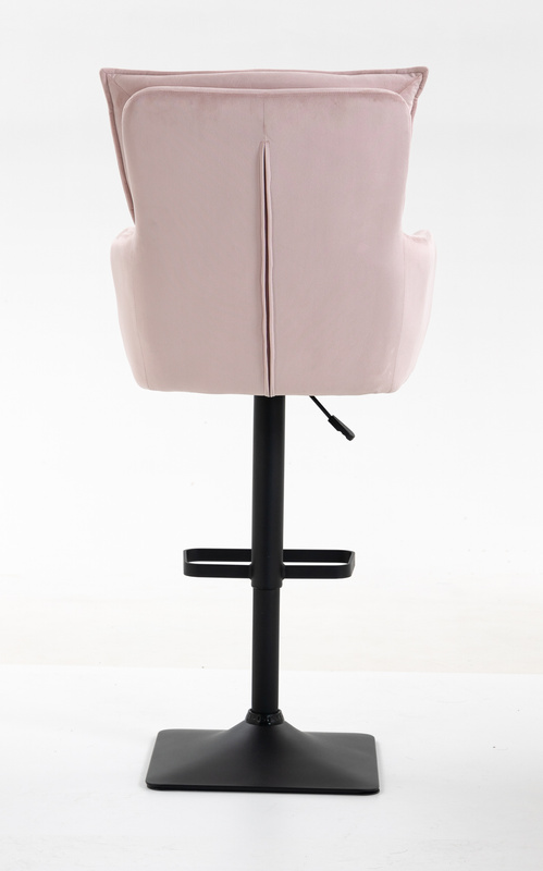 HOKER HR250KW PUDROWY RÓŻ WELUR CZARNA PODSTAWA