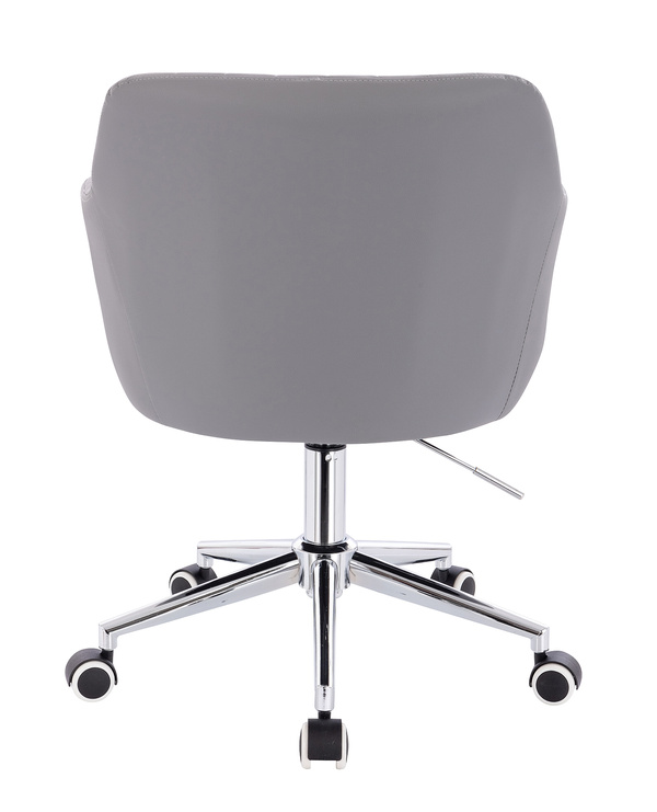 FOTEL HR190K SZARY CHROMOWANA PODSTAWA