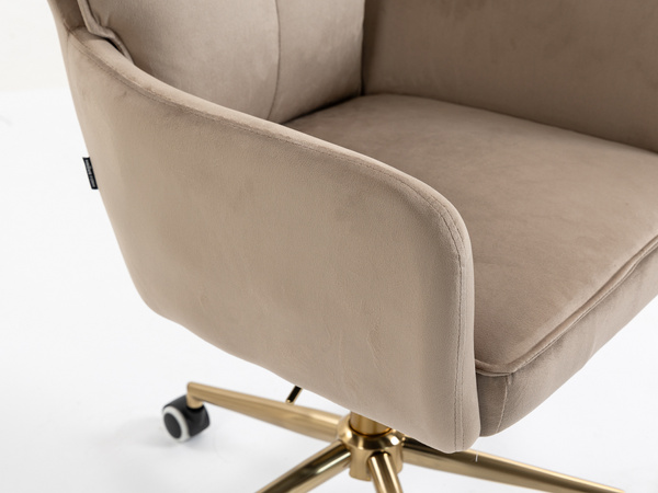 HOKER HR250K LATTE WELUR  ZŁOTA PODSTAWA