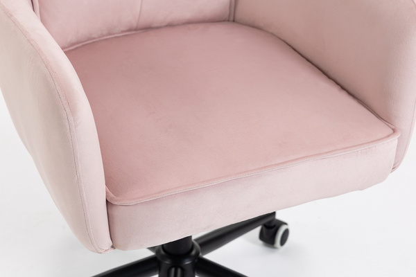 HOKER HR250K PUDROWY RÓŻ WELUR  CZARNA PODSTAWA