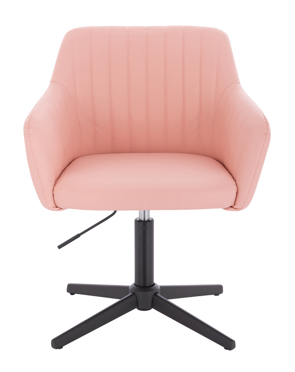 FOTEL HR190CROSS RÓŻOWY CZARNA PODSTAWA