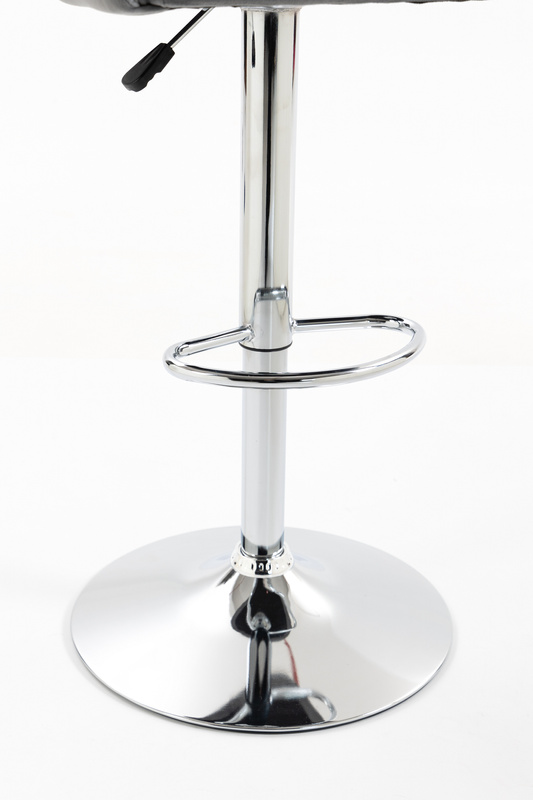 HOKER HR250W GRAFITOWY WELUR  CHROMOWANA PODSTAWA