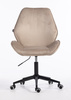 FOTEL HR350K LATTE WELUR CZARNA PODSTAWA