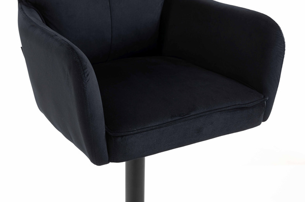 HOKER HR250W CZARNY WELUR CZARNA PODSTAWA