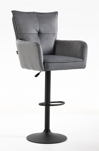 HOKER HR250W GRAFITOWY WELUR CZARNA PODSTAWA