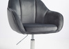 HOKER HR2055N GRAFITOWY WELUR CHROMOWANA PODSTAWA