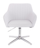 FOTEL HR190CROSS BIAŁY CHROMOWANA PODSTAWA