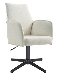 FOTEL HR280CROSS KREMOWY BARANEK CZARNA PODSTAWA