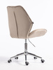 FOTEL HR350K LATTE WELUR CHROMOWANA PODSTAWA