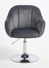 HOKER HR2055N GRAFITOWY WELUR CHROMOWANA PODSTAWA