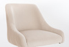 FOTEL HR920W KREMOWY WELUR CZARNA PODSTAWA