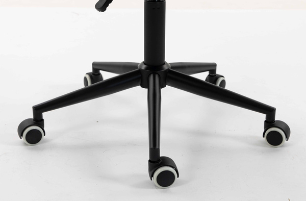 FOTEL HR8404K KREMOWY BARANEK CZARNA PODSTAWA