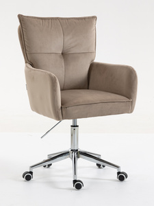 HOKER HR250K LATTE WELUR  CHROMOWANA PODSTAWA