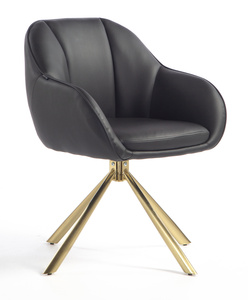 FOTEL HR2055 CZARNY ZŁOTY PAJĄK