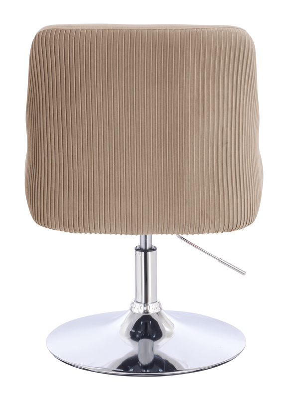FOTEL HR920N LATTE WELUR CHROMOWANA PODSTAWA