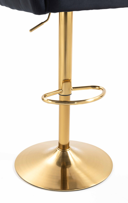 HOKER HR250W CZARNY WELUR  ZŁOTA PODSTAWA