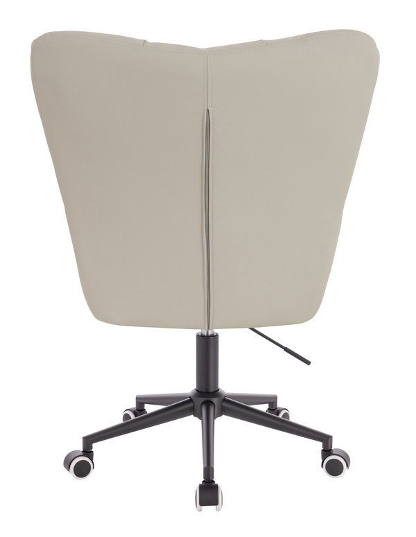 HOKER HR650K ECRU EKOSKÓRA PREMIUM SOFT CZARNA PODSTAWA