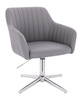 FOTEL HR190CROSS SZARY CHROMOWANA PODSTAWA