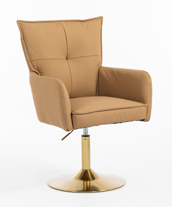 HOKER HR250N KARMELOWY EKOSKÓRA PREMIUM SOFT ZŁOTA PODSTAWA