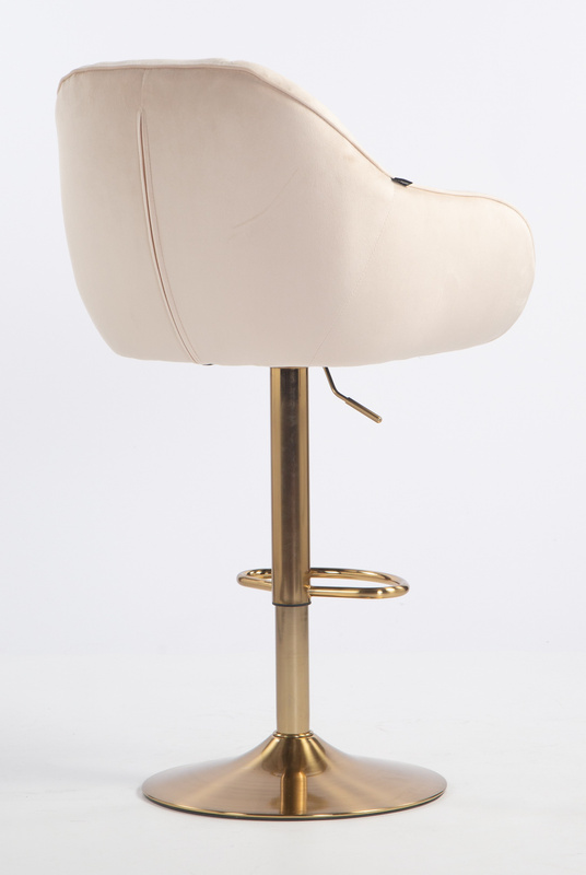 HOKER HR2055W KREMOWY WELUR ZŁOTA PODSTAWA