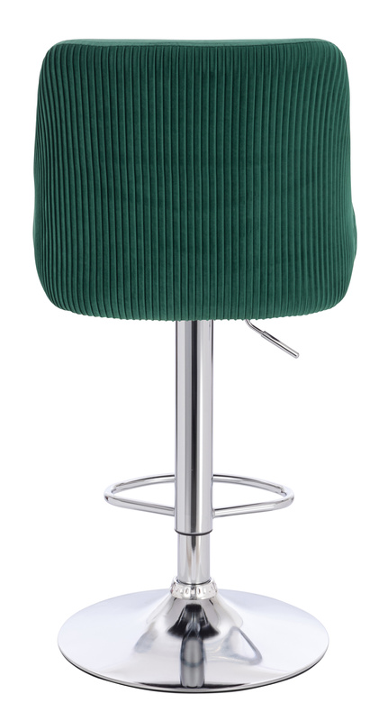 FOTEL HR920W BUTELKOWA ZIELEŃ WELUR CHROMOWANA PODSTAWA