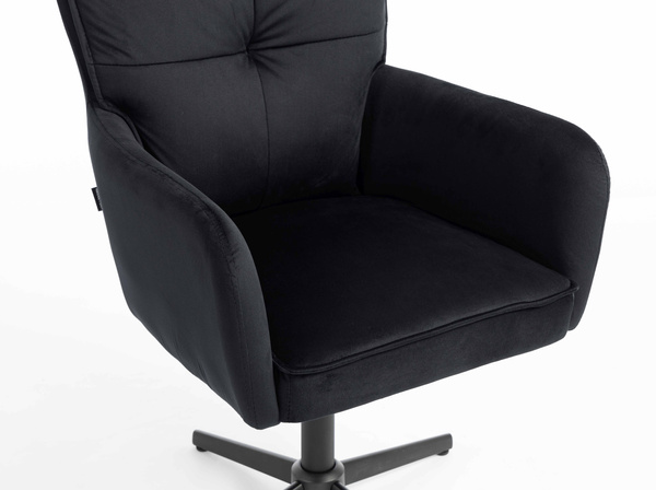 HOKER HR250CROSS CZARNY WELUR  CZARNA PODSTAWA